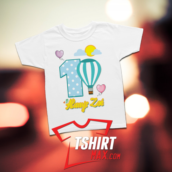 Hot Balloon Birthday T-Shirt Hot Balloon Birthday T-Shirt